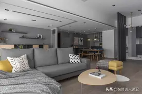36坪高级灰开放式空间图片