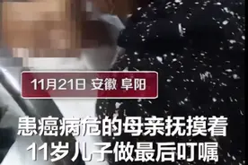 心酸！小男孩跪地守候的患癌妈妈去世，“失联多年”的爸爸直接挂电话图片