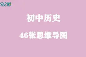 超详细丨初中历史46张思维导图，涵盖三年知识框架，提分必备图片
