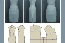 服装制版培训教程 | 旗袍平面制版图片