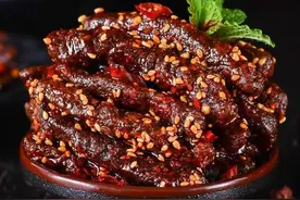 麻辣牛肉干图片