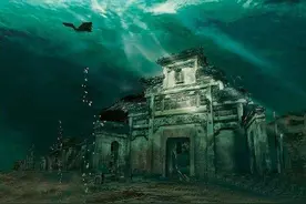大湖干旱水位下降，惊现巨大皇陵！沉没水下300年震惊考古界图片