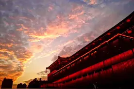 惊艳！曲江的晚霞映红了你的朋友圈图片