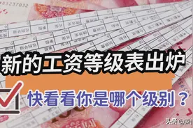 新的工资收入等级表出炉，共分6个阶层，快看一下你在哪一阶层？图片