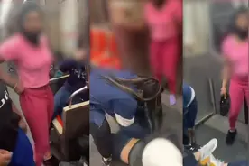 美国黑人辱骂中国，华裔说理却被群殴，鞋底抽耳光，路人全程围观图片