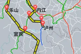 国内最绕的一趟动车：四川泸州到贵州贵阳图片