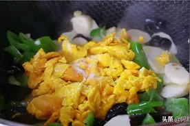 山药炒鸡蛋，这个我家早餐经常吃的，快速一做每次都好吃，香图片