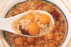 冬季南瓜丸子配红糖，暖心暖胃喝上3碗都不多，快给家人煮上一锅图片