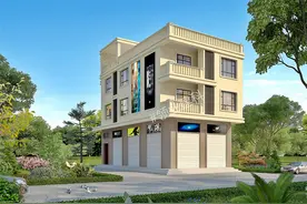 农村临街自建房，一楼设计大商铺，二三层自住，实现开店当老板图片