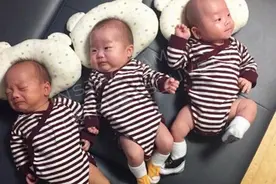 喜获三胞胎！而且还是两个哥哥一个妹妹，太圆满太幸福啦图片
