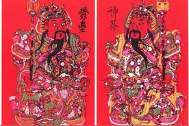 民间五对门神，真正能捉鬼的是神荼郁垒，最出名的是他们两位图片