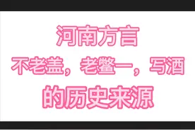 河南方言“不老盖”“老鳖一”“写酒”这些词汇的历史来源图片