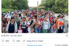 “告诉拜登我们来了！”：3000名移民穿越墨西哥前往美国边境图片