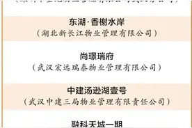 武汉年度“最优”“最差”小区物业名单公布图片