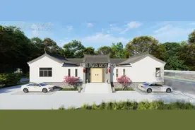一层农村三合院，5间卧室带东西厢房，美观方便又实用图片