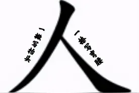 人字两笔，写尽一生图片