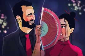 异国情侣现实中不同文化的生活，漫画更有趣图片