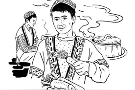 抓饭的由来 (民间故事）图片