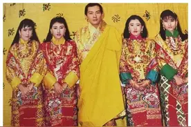 42年前，不丹老国王娶了“仇家”4个亲姐妹为妻，婚后一碗水端平图片