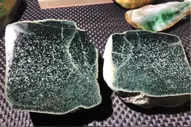 朋友花工资5000买了块原石，一刀下去密密麻麻的棉，市面上没见过图片