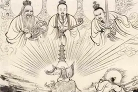 三清中，元始天尊排行老二，为什么却坐在中间的位置图片