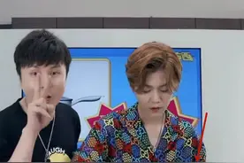 鹿晗助阵陈赫直播间却反抢陈赫风头，吃光鸭脖子样品再现吃货本色图片