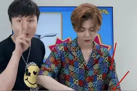 鹿晗助阵陈赫直播间却反抢陈赫风头，吃光鸭脖子样品再现吃货本色图片