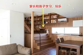 日本有孩子的家庭为啥喜欢抬高地面？转角打造读书区，多5㎡收纳图片
