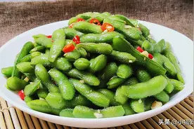 小猫教你如何做出脆嫩入味的凉拌毛豆？学会你也可以去摆摊了图片