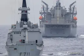 法国两栖航母进入南海打前哨，中法航母首次交锋，山东舰更胜一筹图片