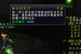 一人中毒，全队遭殃！蛛后的乳汁，魔兽世界怀旧服最坑爹的中毒图片