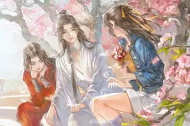 “祖宗”再画天官，墨香魂穿入画，听“花怜”诉说，绝美泪目图片