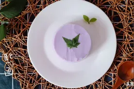 1个紫薯1杯牛奶，自制高颜值紫薯布丁，冰凉Q弹，冷藏后更好吃图片