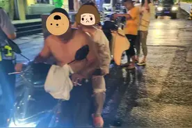 南昌交警劝导：拒做膀爷，做文明人图片