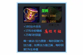 圣杯可以回血回蓝，能帮法师无限续航的它，是被最低估的法师装备图片