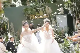 一场特殊的婚礼，两位勇敢的姑娘图片