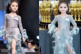泰国6岁女孩选美，获得“冠军”，一张初恋般的面孔十分的漂亮图片