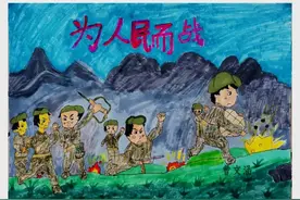 他是我们心中的英雄，孩子们画出心中的英雄黄继光图片
