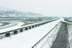 受降雪影响，大同境内高速全线封闭图片