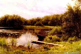 丹麦著名风景画家，蒙森德 Peder Mork Monsted，油画作品欣赏图片