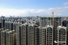 河北省燕郊镇的楼群图片