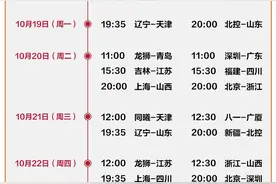 2020-2021赛季CBA联赛第一阶段赛程出炉图片
