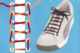 个性的系鞋带方法~让你的鞋子闪亮起来哈图片
