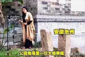 安徽：大姐躲公园角落哭唱，路过大爷不懂，一顿研究后悄然离开图片