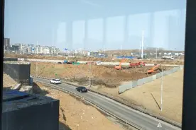长春地铁6号线华庆路站已开始施工，在这里可以与1号线换乘！图片