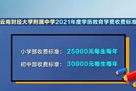 昆明这所学校学费涨了图片