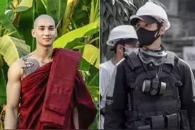 被粉丝称为“地表最帅和尚”的缅甸男模，今天凌晨在仰光被捕图片