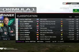 F1土耳其站博塔斯登顶，梅奔失误致七冠王丢掉榜首图片