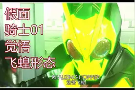 假面骑士01新设定，觉悟飞蝗很强悍，数据魔改的骑士01觉醒版图片