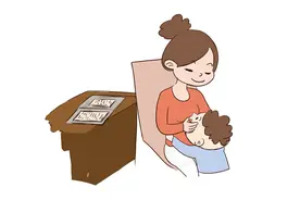 孩子这一行为出现得越早。说明他越聪明，你家孩子多大有？图片